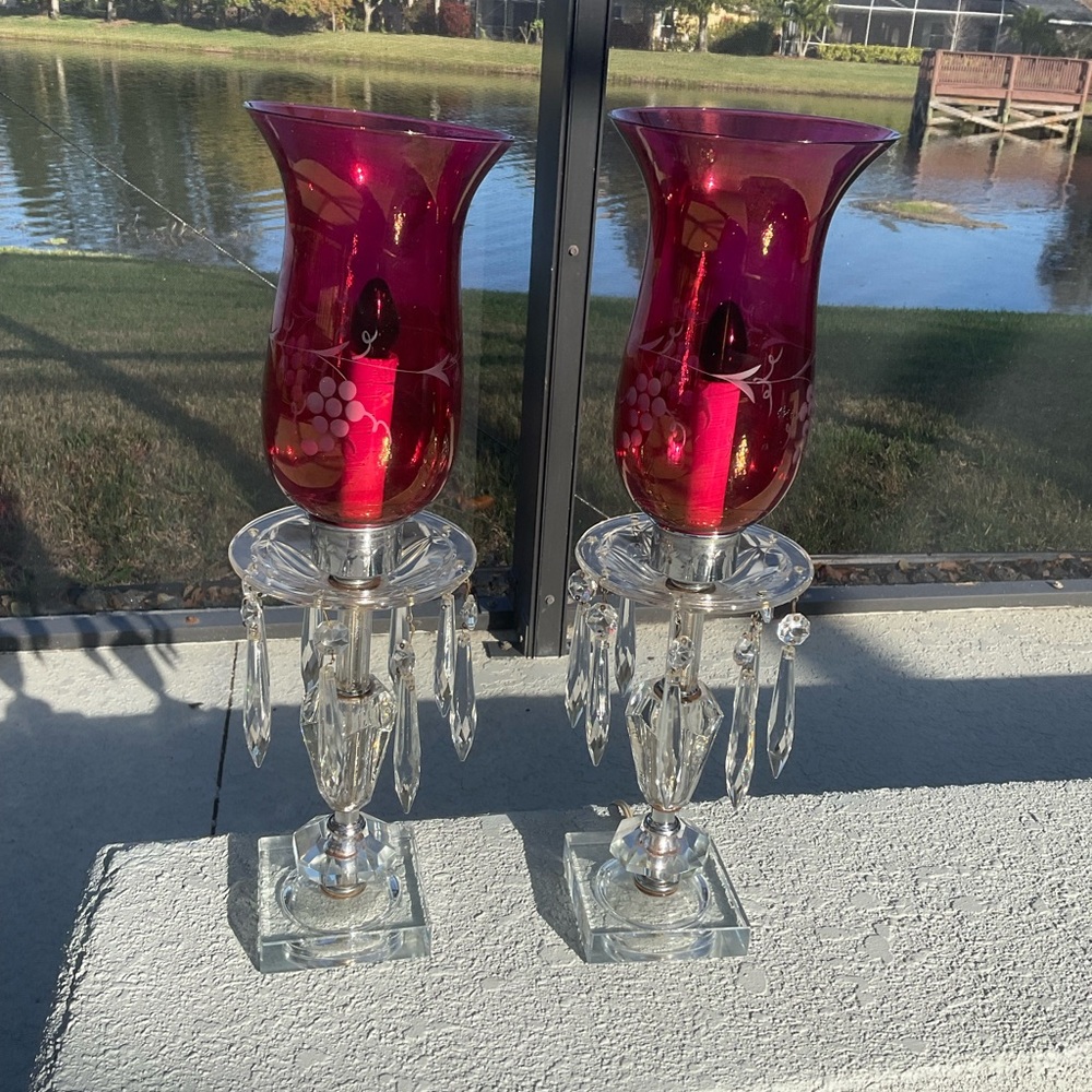 Elegant crystal lamps